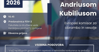 Vabilo na pogovor z Andriusom Kubiliusom, evropskim komisarjem za obrambo in vesolje