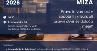 Vabilo na okroglo mizo: “Pravo in varnost v sodobnih krizah: ali pravni okvir še določa meje?”